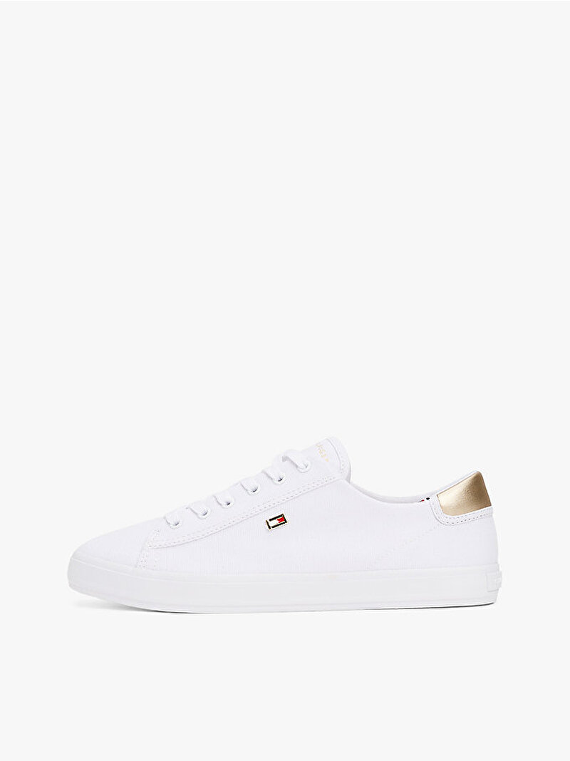 Kadın Vulc Canvas Lace Up Sneaker Beyaz  FW0FW08647YBS