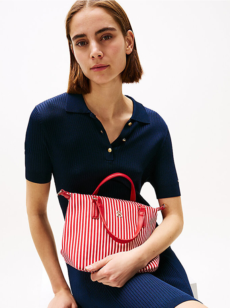 Kadın Poppy Summer Small Tote Çanta Kırmızı AW0AW172020KP