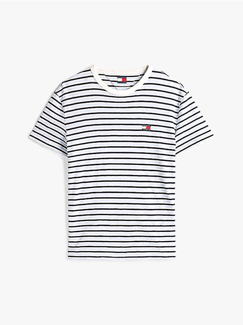 Erkek Tjm Reg Ringer Badge T-Shirt Lacivert DM0DM20767C1G