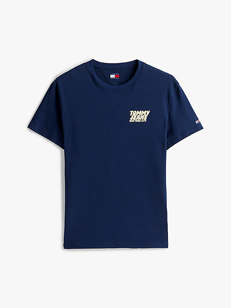 Erkek Tjm Reg Bubble Back T-Shirt Lacivert DM0DM21864C1G