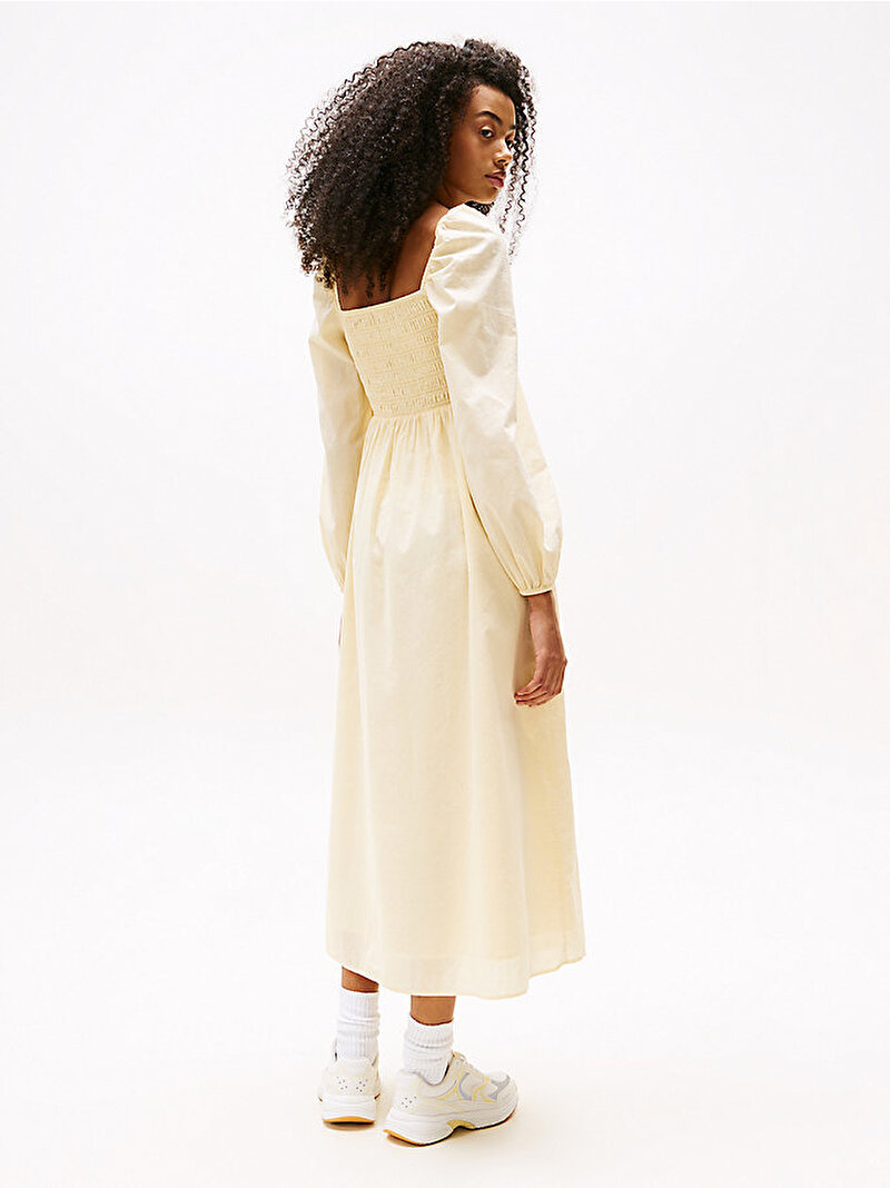 Kadın Tjw Cotton Voile Mid Elbise Bej  DW0DW21335ZGA