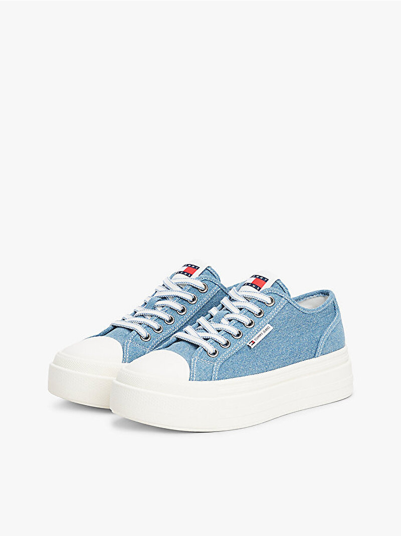 Kadın Tjw Foxing Flatform Sneaker Mavi  EN0EN027361CR