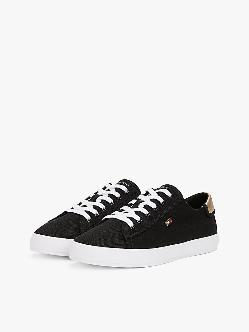 Kadın Vulc Canvas Lace Up Sneaker Siyah FW0FW08647BDS