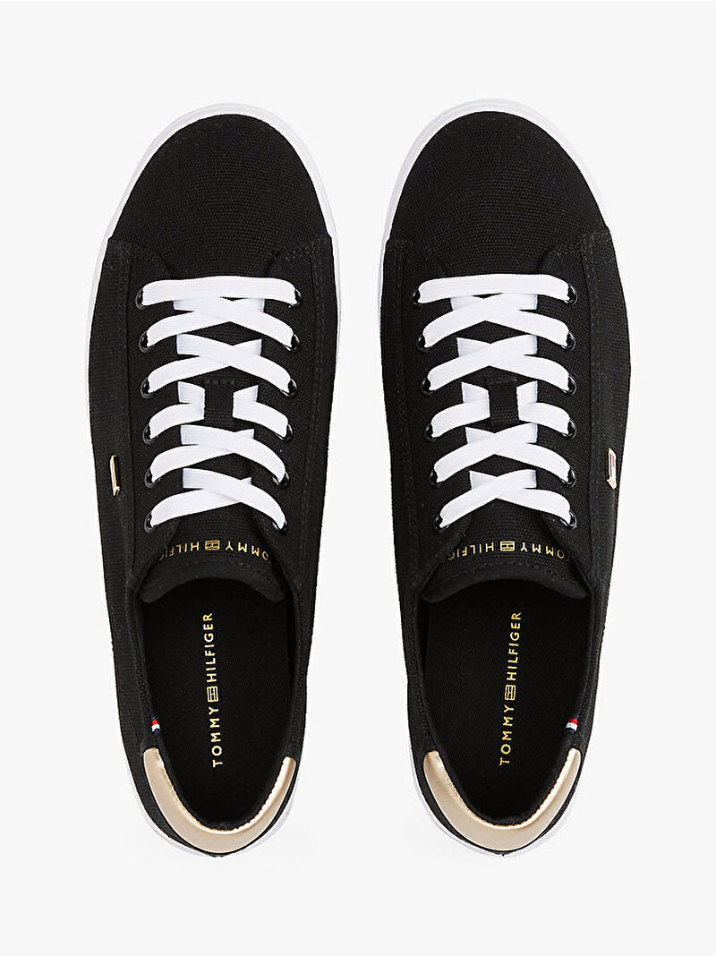 Kadın Vulc Canvas Lace Up Sneaker Siyah FW0FW08647BDS
