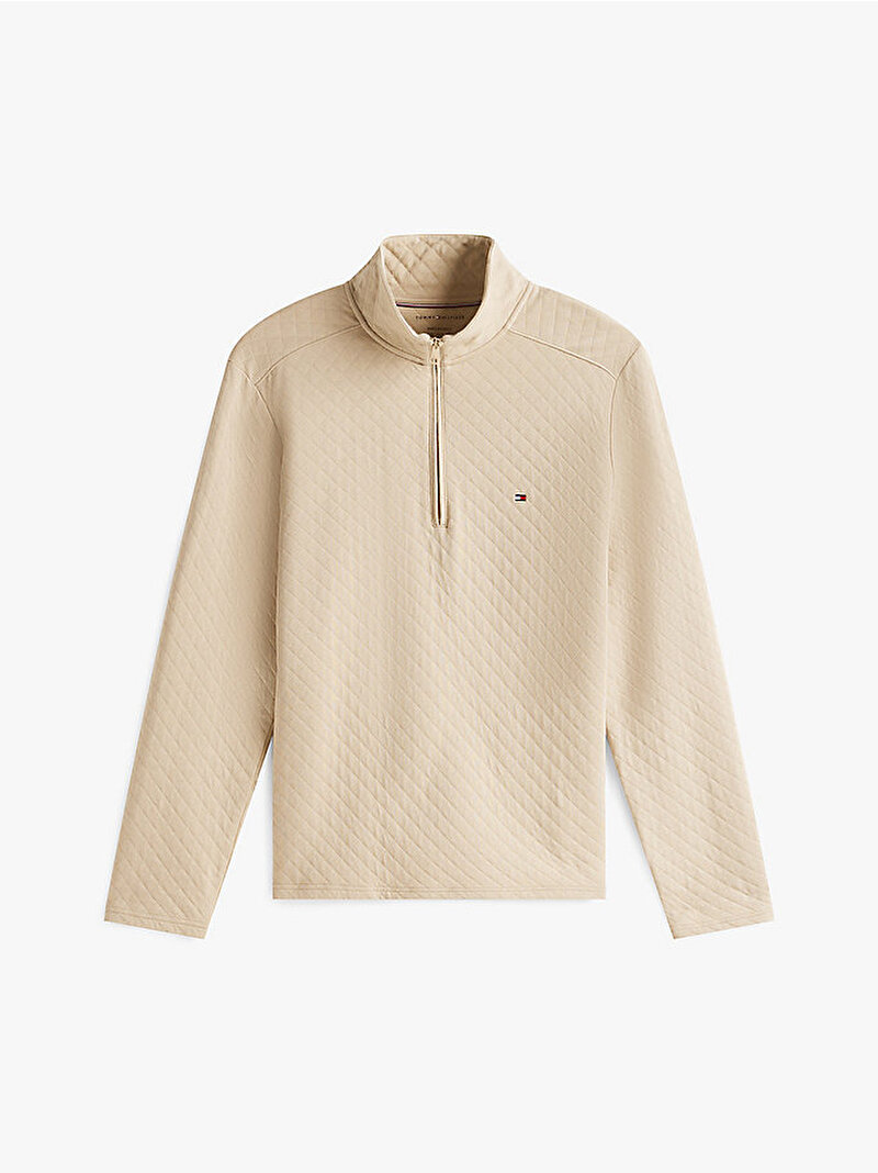 Erkek Performance 1/4 Zip Sweatshirt Bej  MW0MW38693RBT