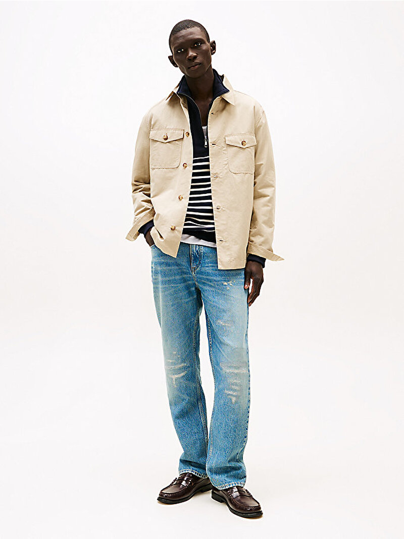 Erkek Regular Mercer Jean Pantolon Mavi  MW0MW392211BI