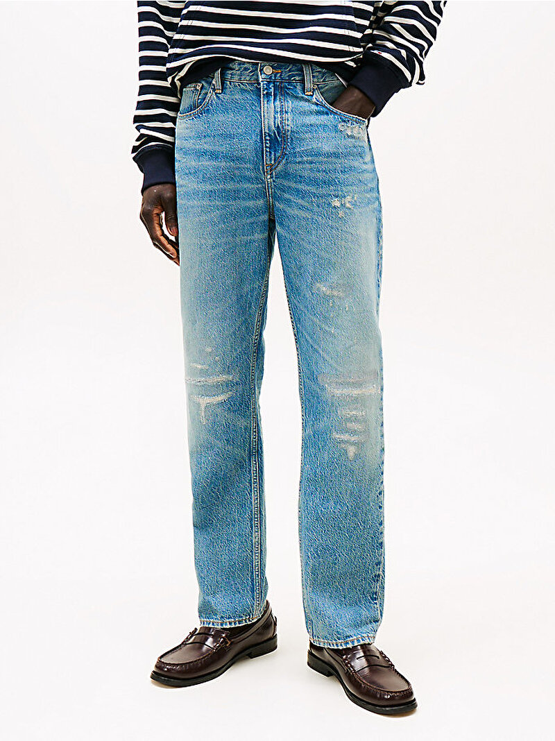 Erkek Regular Mercer Jean Pantolon Mavi  MW0MW392211BI