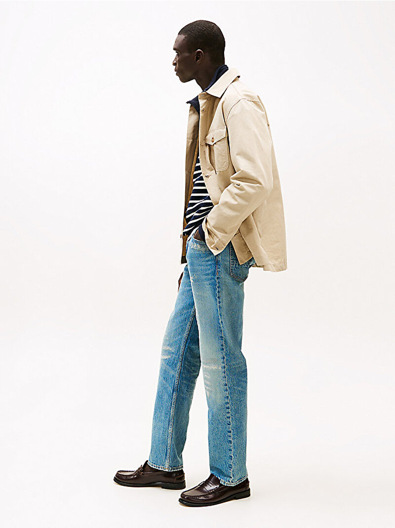 Erkek Regular Mercer Jean Pantolon Mavi  MW0MW392211BI