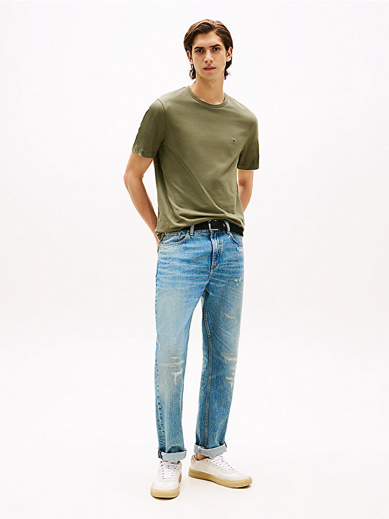 Erkek Essential Seasonal Regular Fit T-Shirt Yeşil MW0MW39995PLI