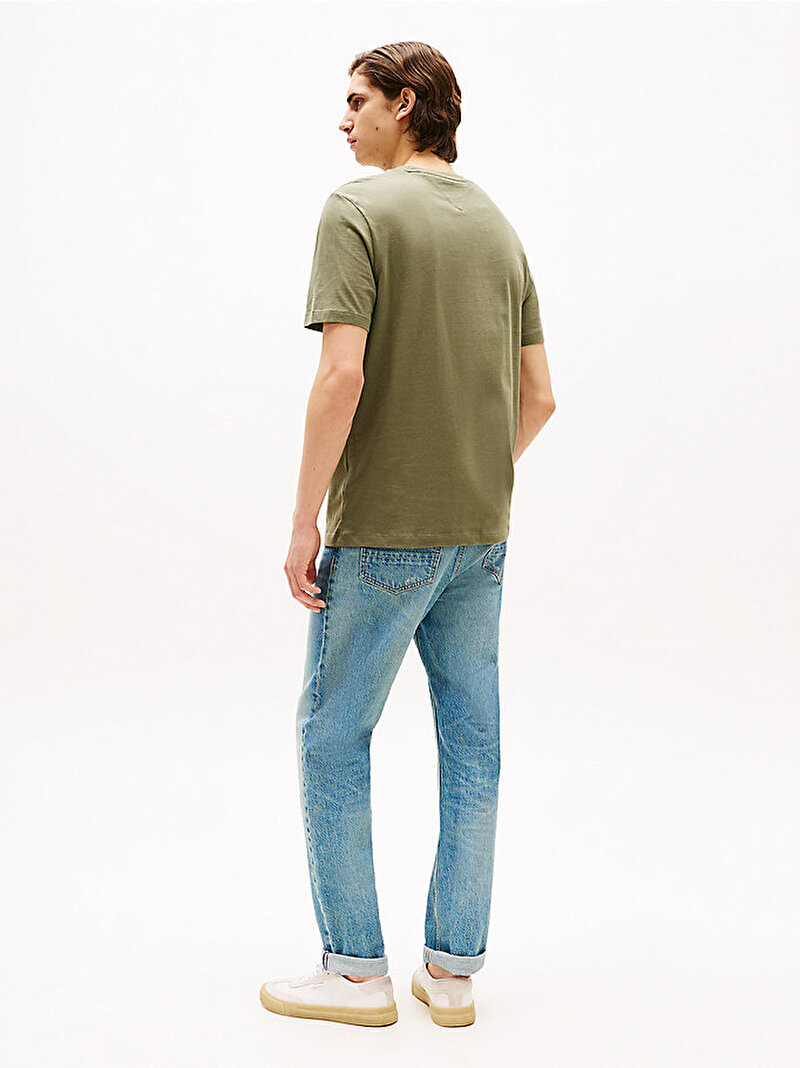 Erkek Essential Seasonal Regular Fit T-Shirt Yeşil MW0MW39995PLI