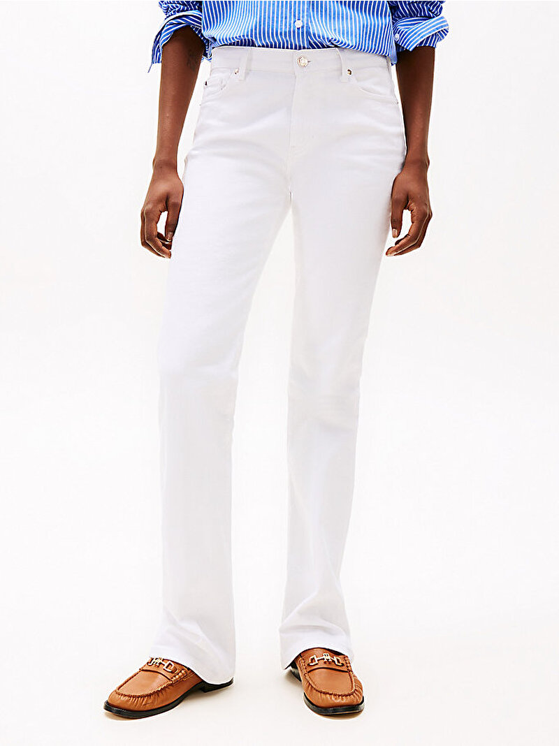 Kadın Bootcut Rw White Jean Pantolon Beyaz  WW0WW44362YCF