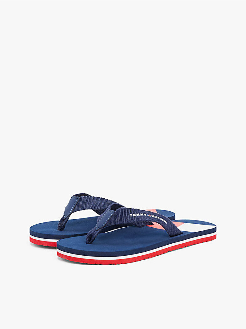 Çocuk Unisex Flag Print Terlik Mavi  EF00033908800