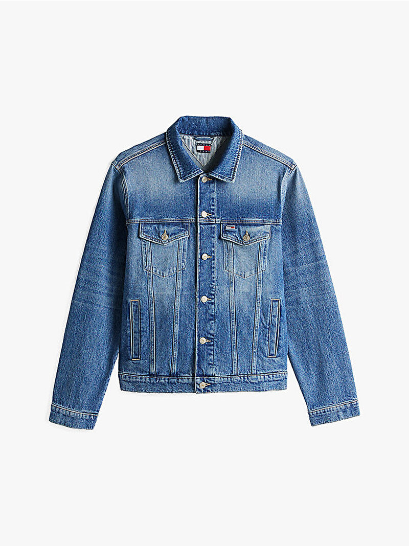 Erkek Ryan Regular Trucker Denim Ceket Mavi  DM0DM218601A5