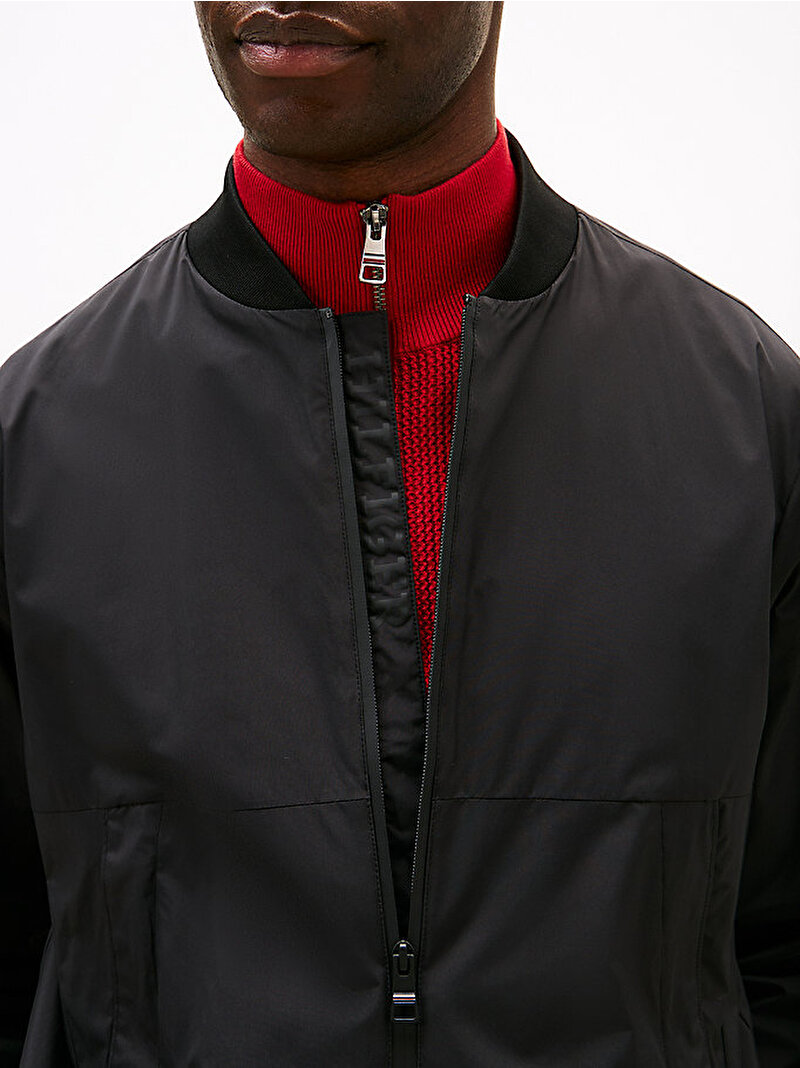 Erkek Branded Bomber Ceket Siyah MW0MW39199BDS