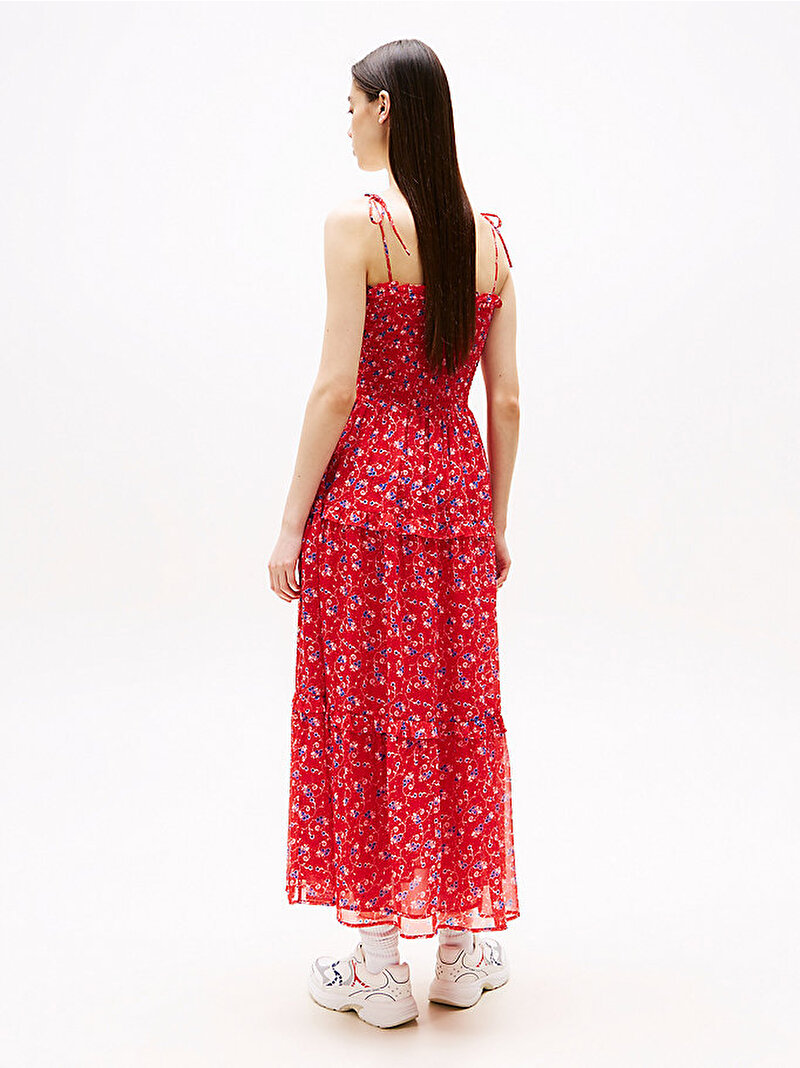 Kadın Tjw Chiffon Maxi Elbise Kırmızı DW0DW203390KR