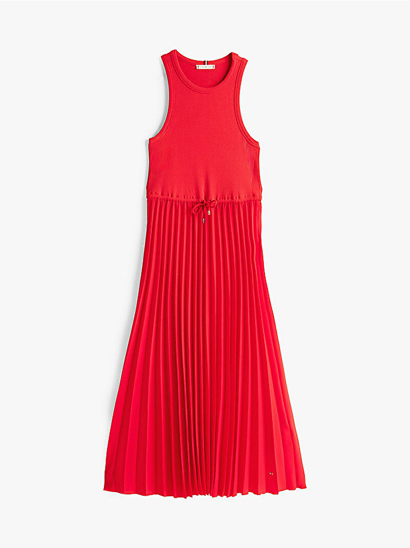 Kadın Rib Tank Pleated Elbise Kırmızı WW0WW39342XLG