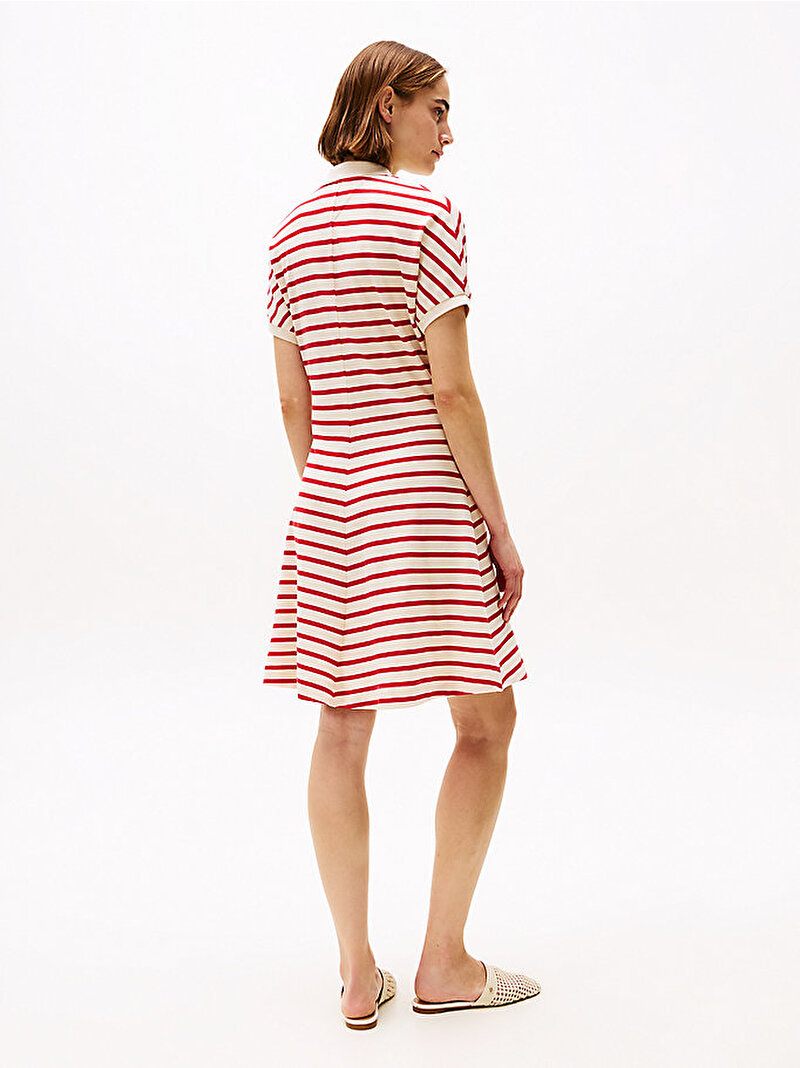 Kadın Lyocell Open-Neck Elbise Kırmızı WW0WW445130AH