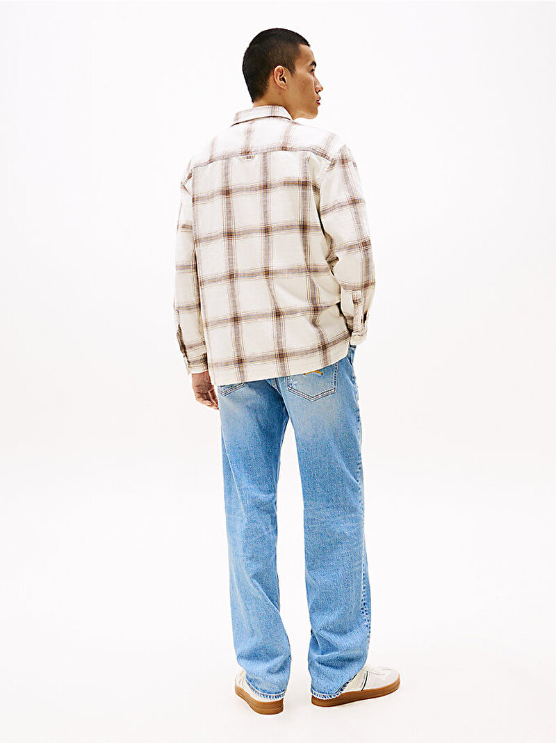 Erkek Tjm Cotton Slub Check Gömlek Çok renkli DM0DM21343YBH