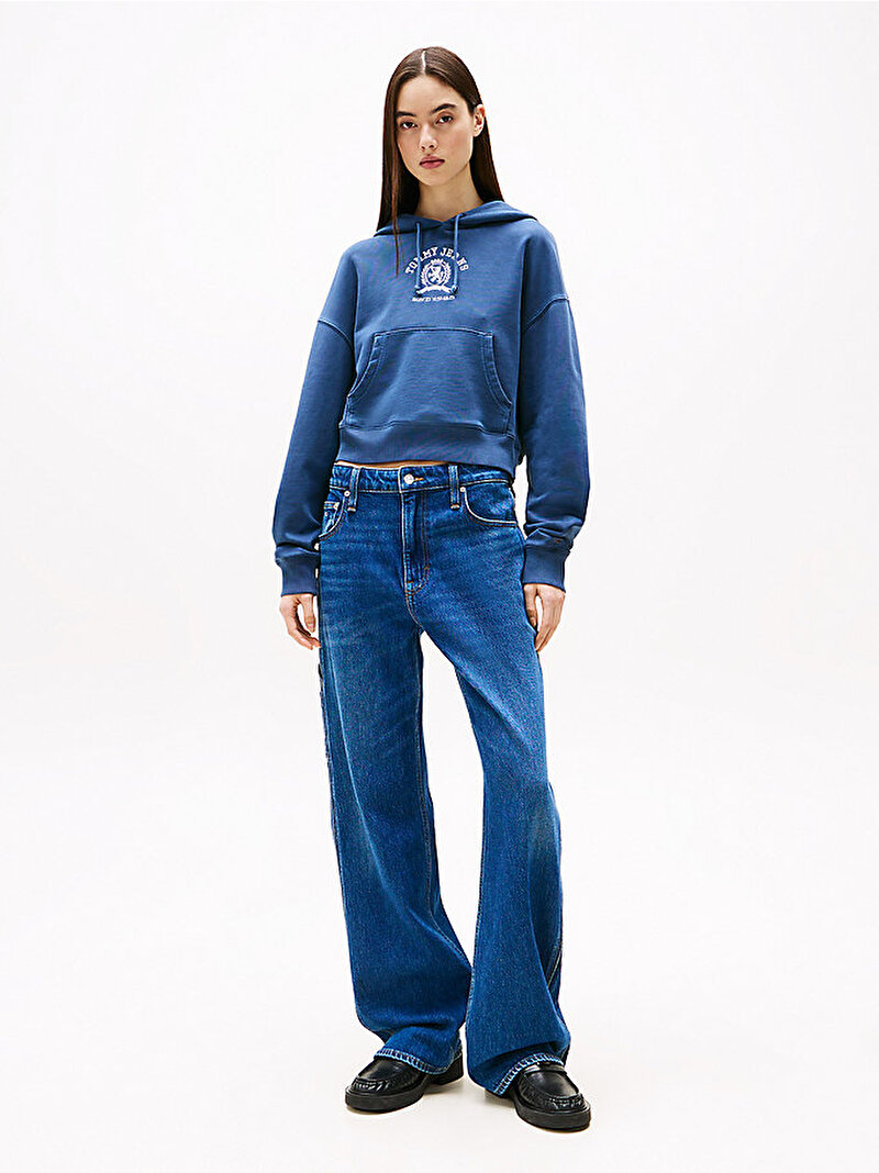 Kadın Mia Mr Relaxed Straight Jean Pantolon Lacivert DW0DW200611BK
