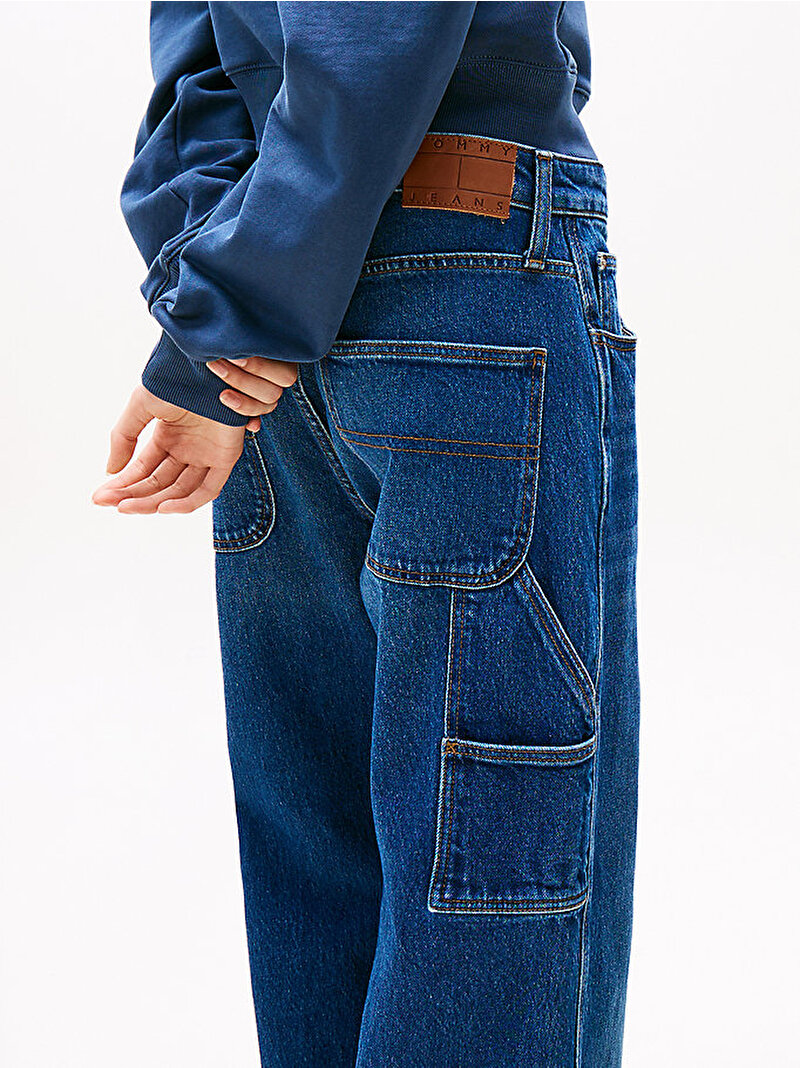 Kadın Mia Mr Relaxed Straight Jean Pantolon Lacivert DW0DW200611BK