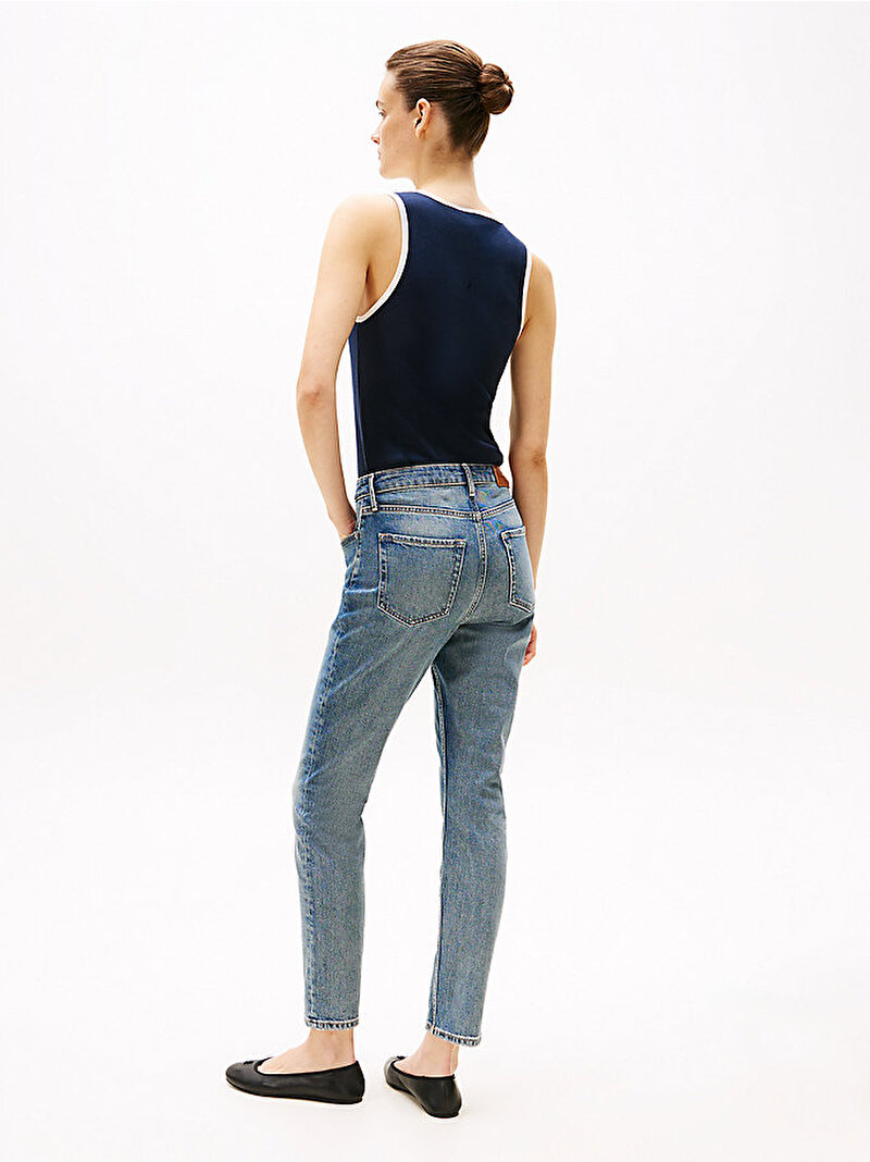 Kadın Slim Cigarette Jean Pantolon Mavi  WW0WW443511A5