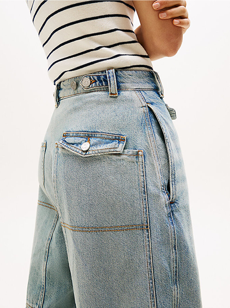 Kadın Utility Jean Pantolon Mavi  WW0WW475711CD