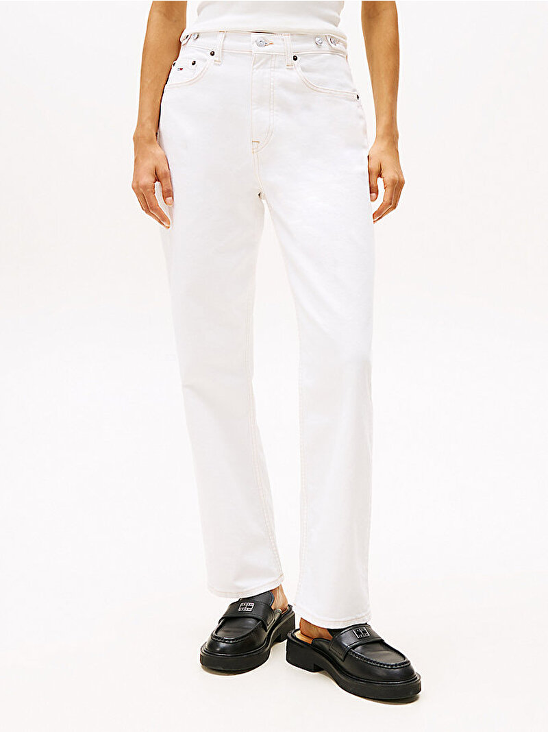 Kadın Layla Hr Slim Straight Jean Pantolon Beyaz  DW0DW200181CE