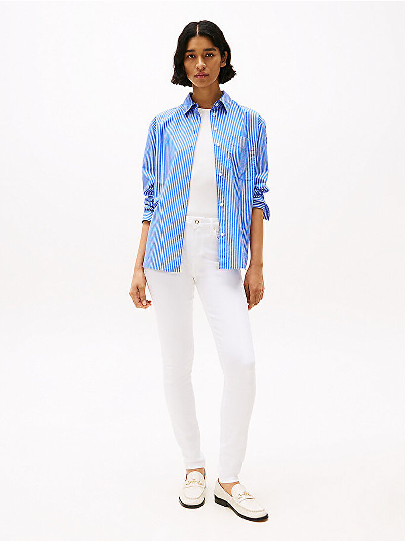 Kadın Como Skinny Jean Pantolon Beyaz  WW0WW44361YCF