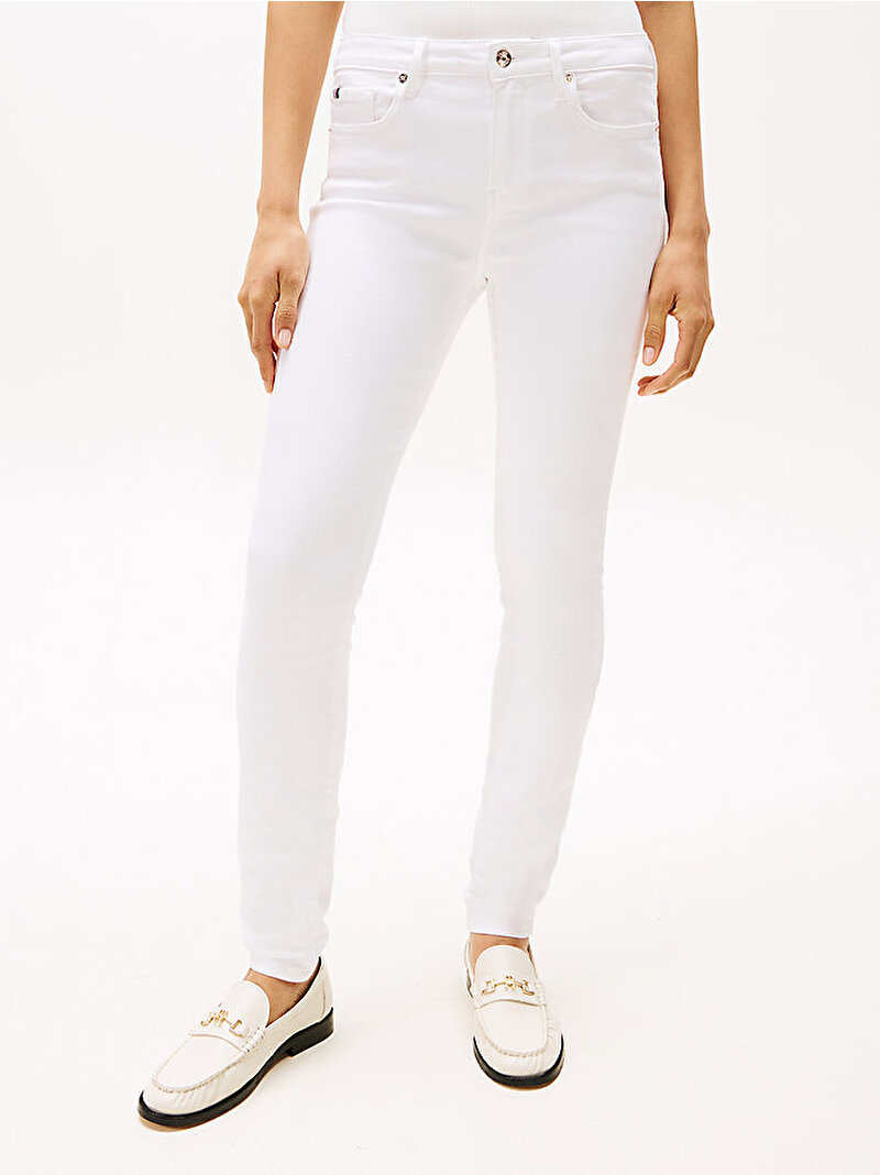 Kadın Como Skinny Jean Pantolon Beyaz  WW0WW44361YCF