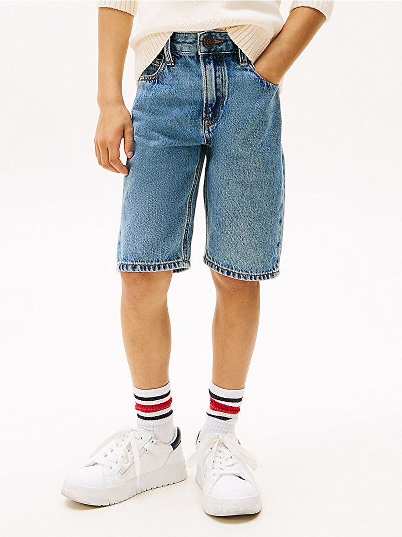 Erkek Çocuk Modern Straight Denim Şort Mavi  KB0KB096741AR