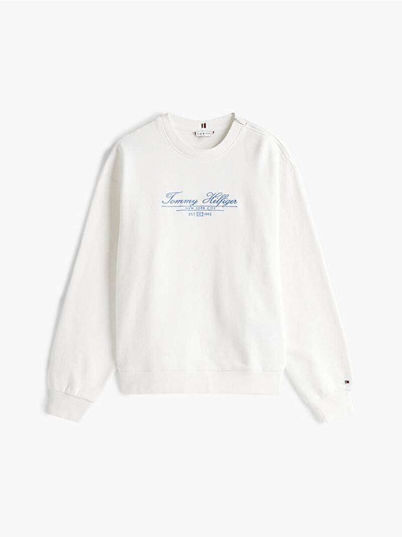 Kadın Adaptive Regular Sweatshirt Ekru WW0WW45875YBL