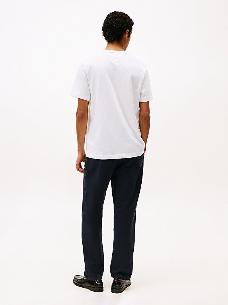 Erkek Hilfiger Chest Inser T-Shirt Beyaz  MW0MW36498YBR