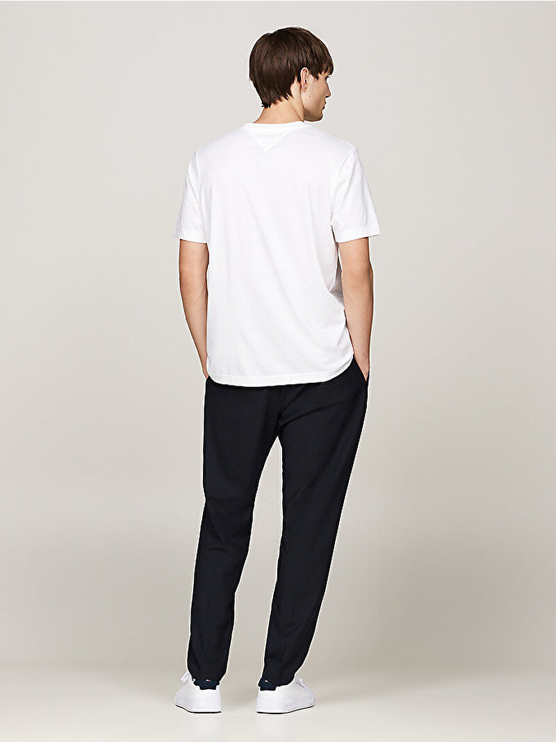 Erkek Hilfiger Chest Inser T-Shirt Beyaz  MW0MW36498YBR
