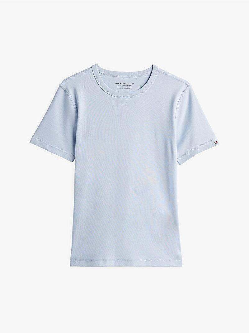 Kadın Adaptive Slim Cody C-Nk T-Shirt Mavi  WW0WW45863C1O