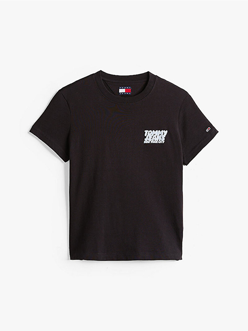 Kadın Tjw Reg Tj Bubble T-Shirt Siyah DW0DW21338BDS