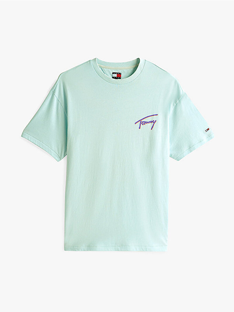 Erkek Tjm Rlx Faded Graphic T-Shirt Yeşil DM0DM20768L6V