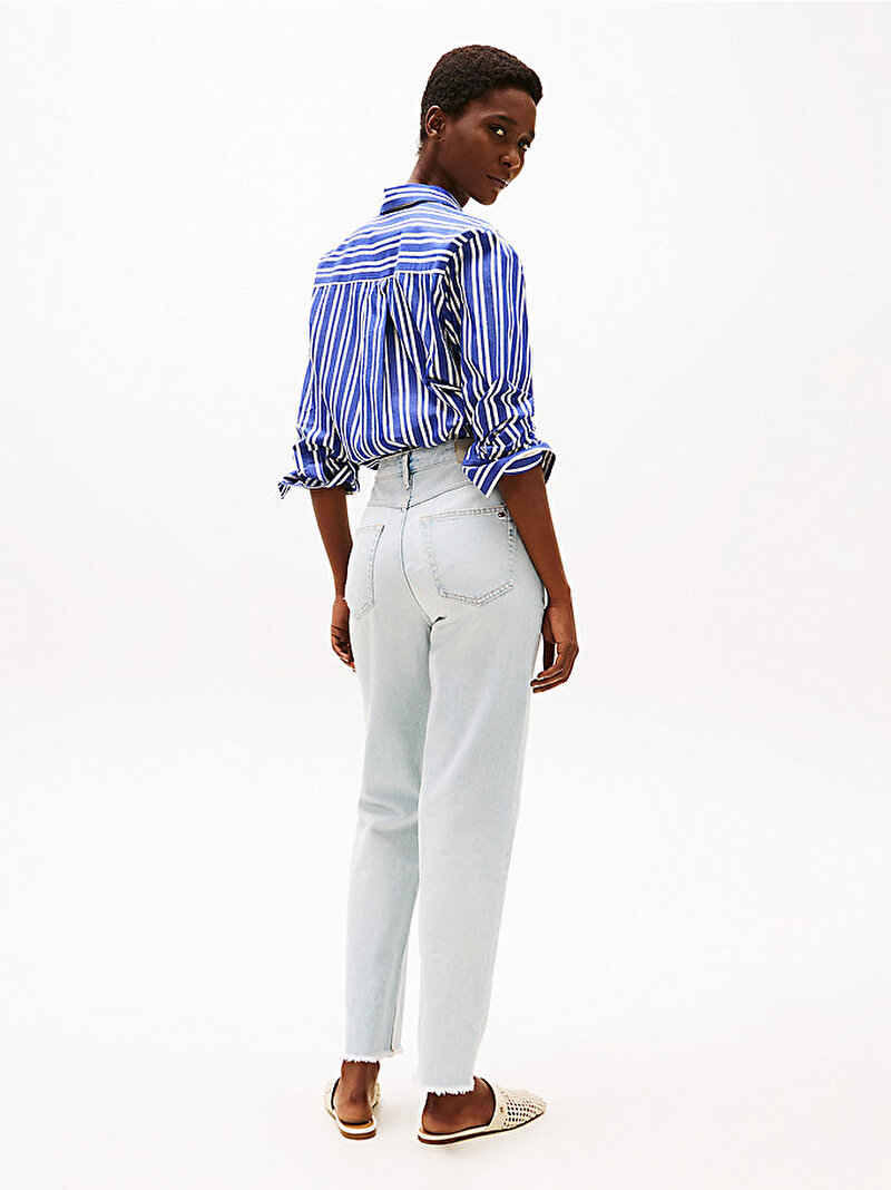 Kadın Classic Straight Jean Pantolon Mavi  WW0WW443711AB