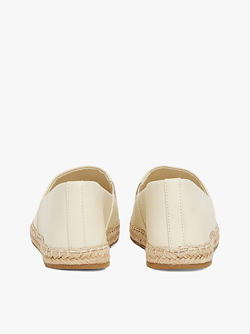 Kadın TH Logo Leather Espadril Bej  FW0FW08540ACJ