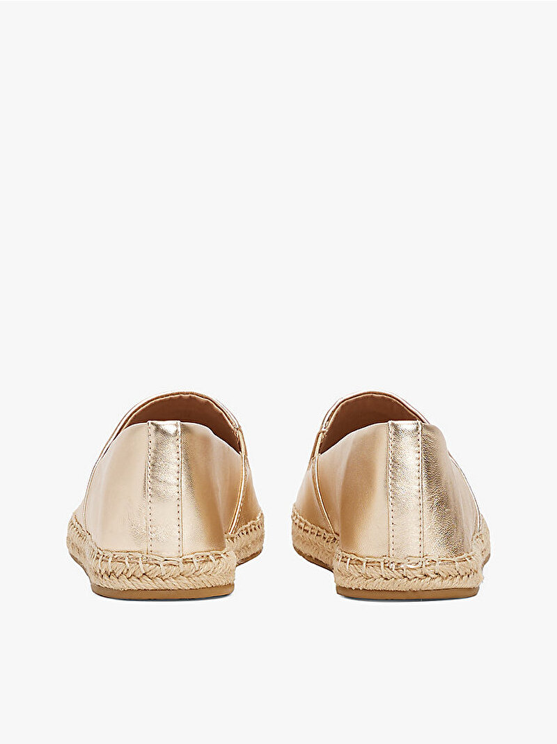Kadın TH Logo Metallic Espadril Gold FW0FW086520HS