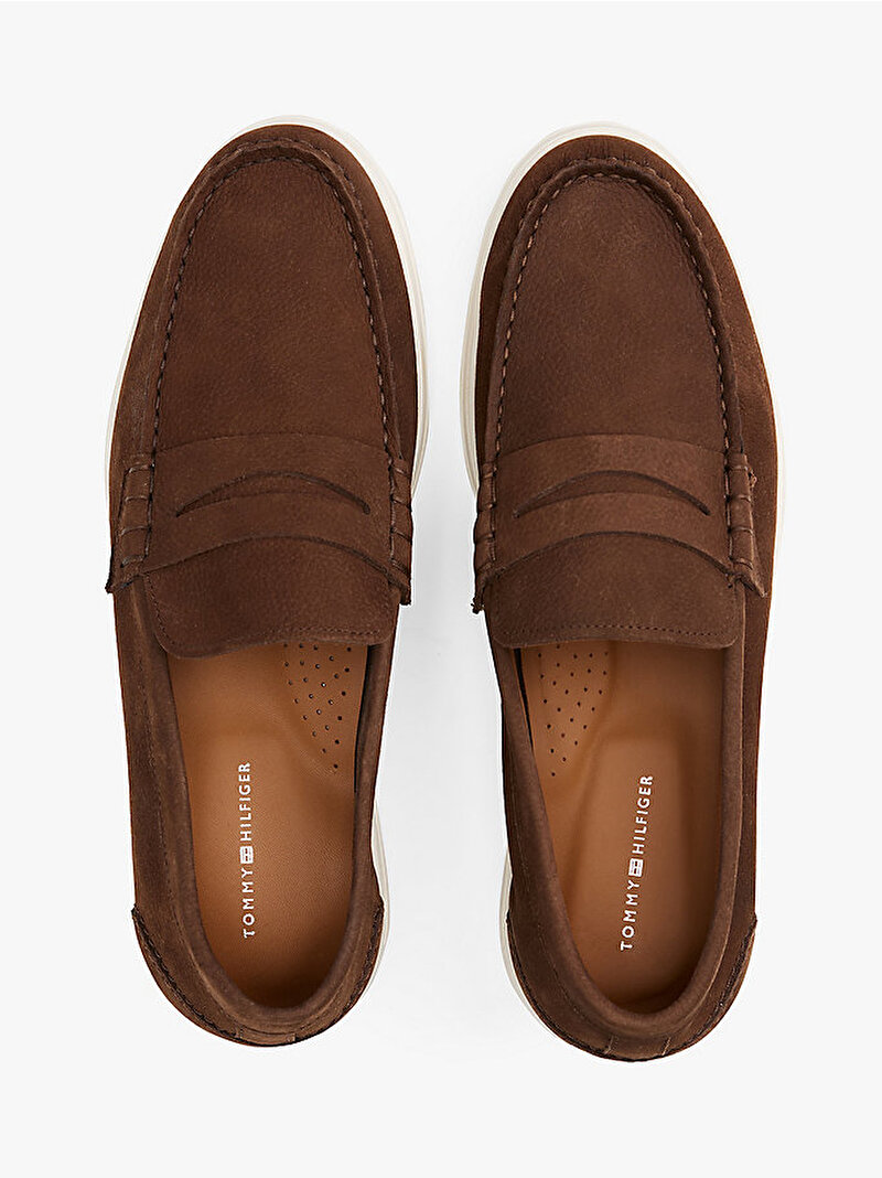Erkek Tommy Hilfiger Nubuk Loafer Kahverengi FM0FM05350GV0