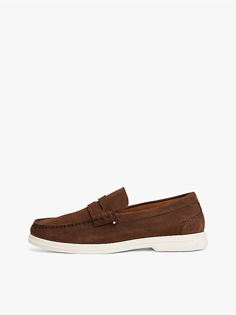 Erkek Tommy Hilfiger Nubuk Loafer Kahverengi FM0FM05350GV0