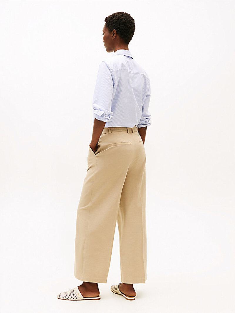 Kadın Bi-stretch Pantolon Bej  WW0WW45463AEG