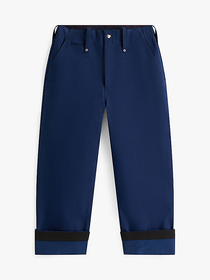 Erkek Crop Chino Pantolon Lacivert MW0MW41627DCC