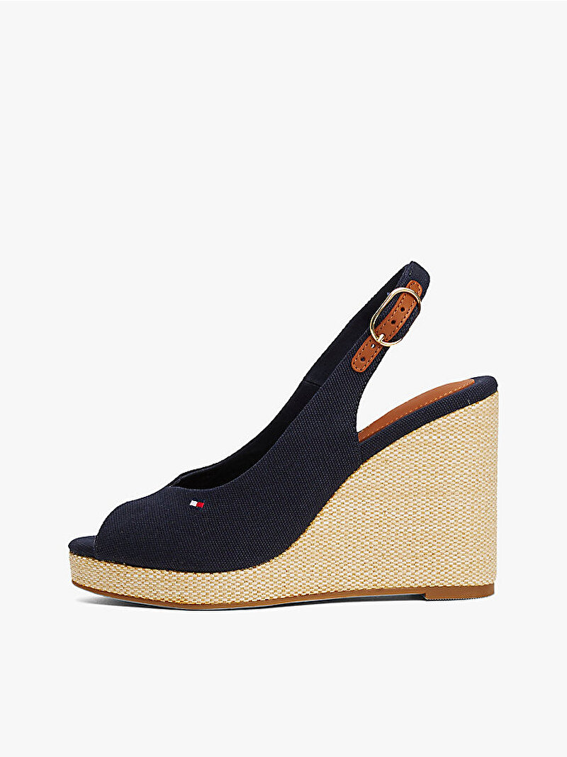 Kadın Flag High Wedge Espadril Lacivert FW0FW08597DW6
