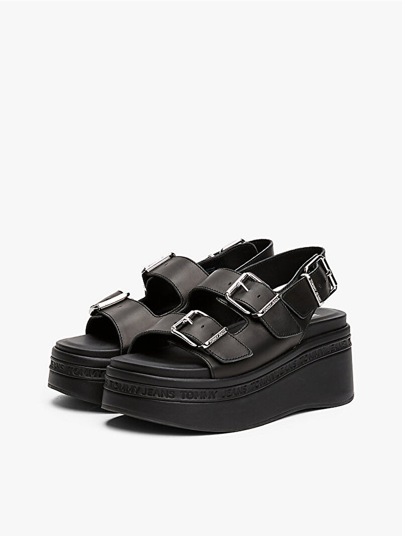 Kadın Tjw Wedge Sandalet Siyah EN0EN02774BDS