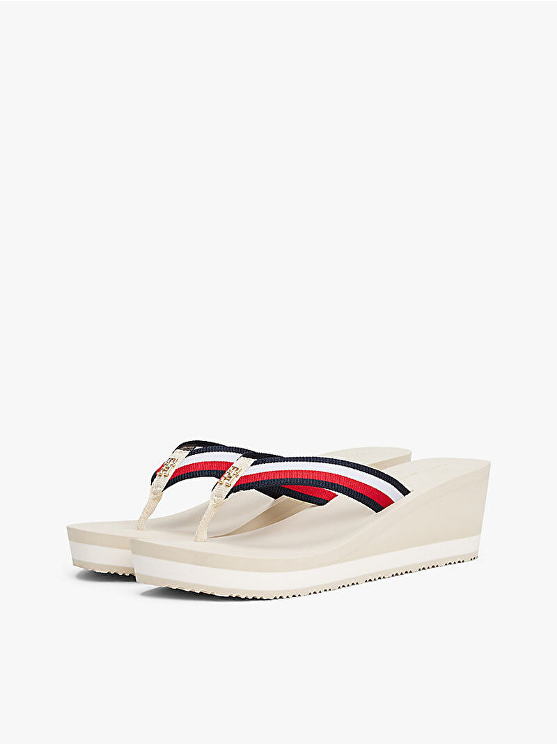 Kadın TH Corporate Wedge Terlik Bej  FW0FW08520ACJ