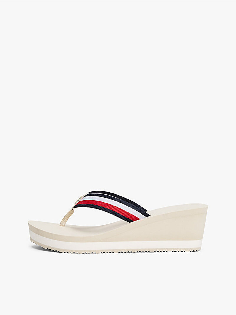 Kadın TH Corporate Wedge Terlik Bej  FW0FW08520ACJ