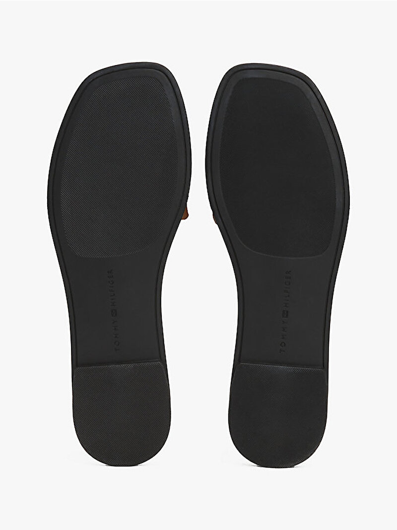 Kadın TH Logo Strap Metallic Terlik Gümüş FW0FW08676PE6