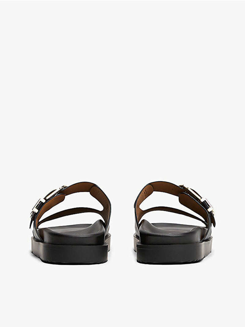 Kadın Leather Sporty Mule Terlik Siyah FW0FW08512BDS