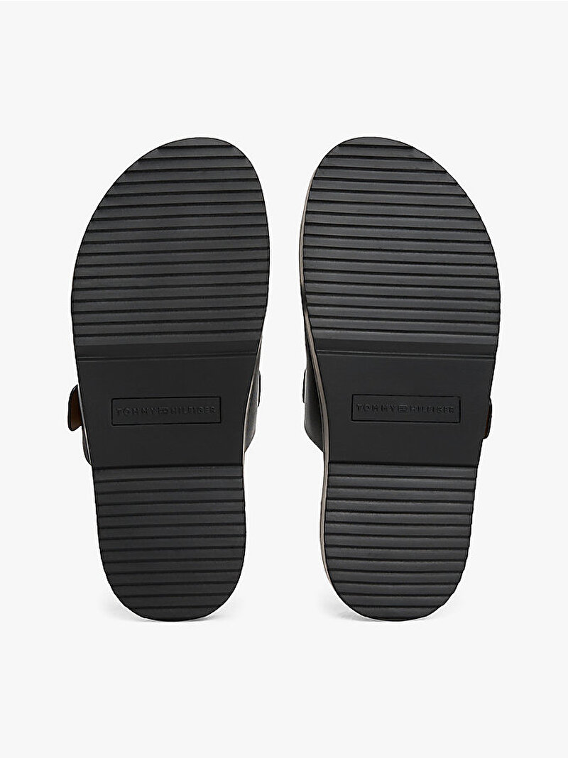 Kadın Leather Sporty Mule Terlik Siyah FW0FW08512BDS